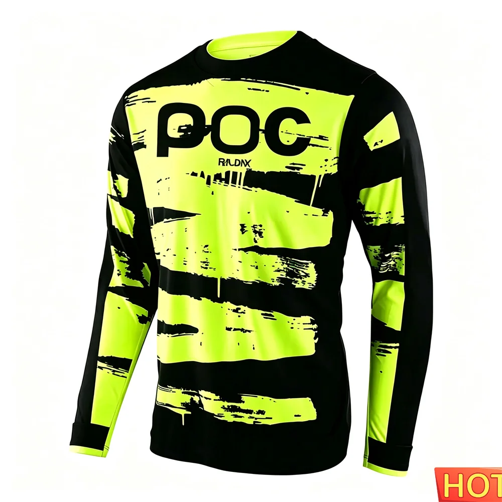 Cycling - Unisex 3D All-Over Mountainbike Langarmtrikot Schwarz