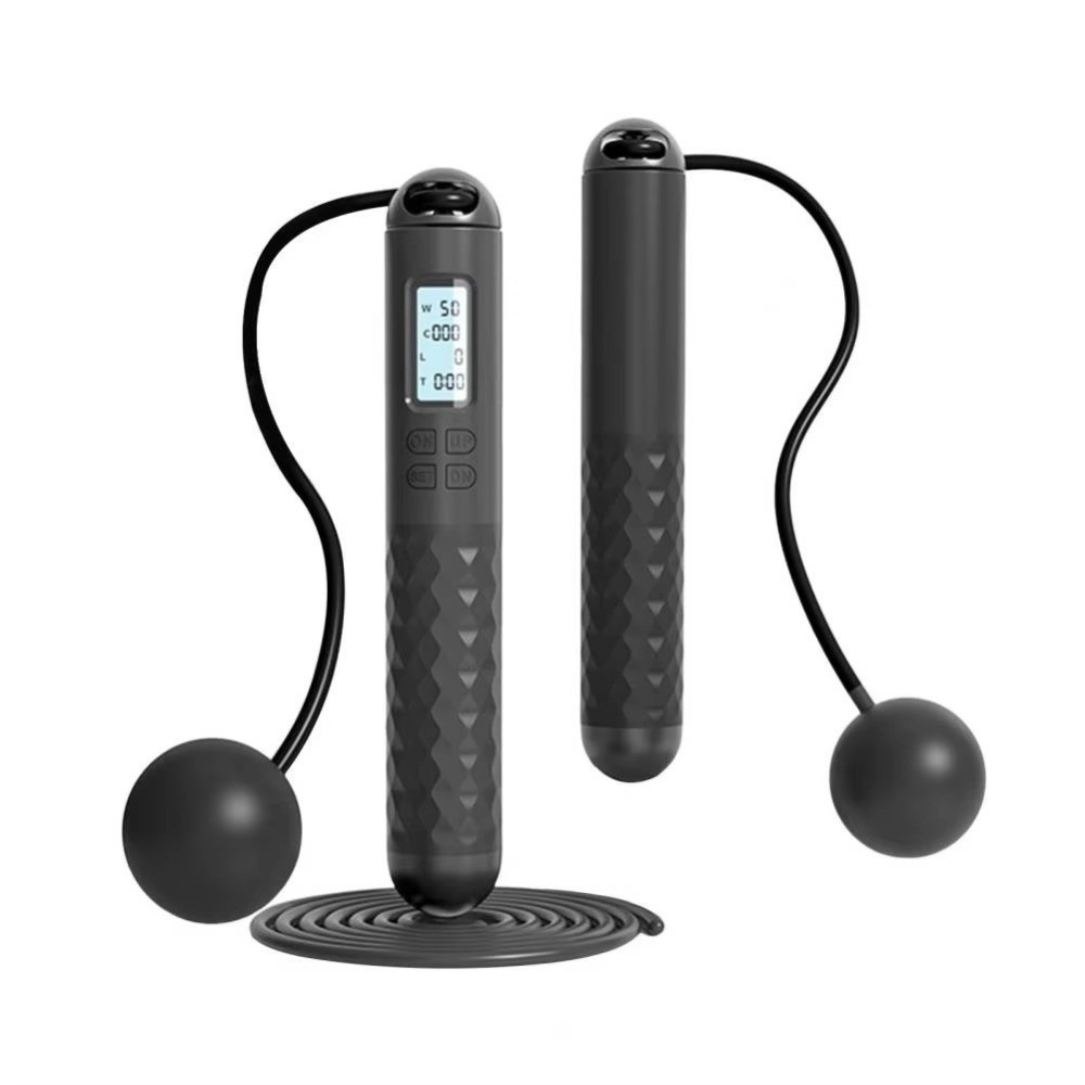 Smart Jump Rope Digital Counter - Tragbares, kabelloses Springseil ohne Seil mit