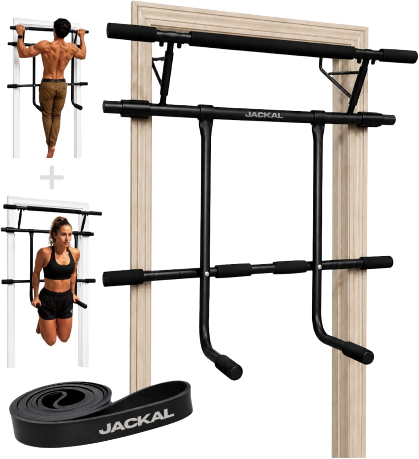 Door Pull Up Bar No Screw - All-in-One-Klimmzug- und Dipsystem für den Türbereich,