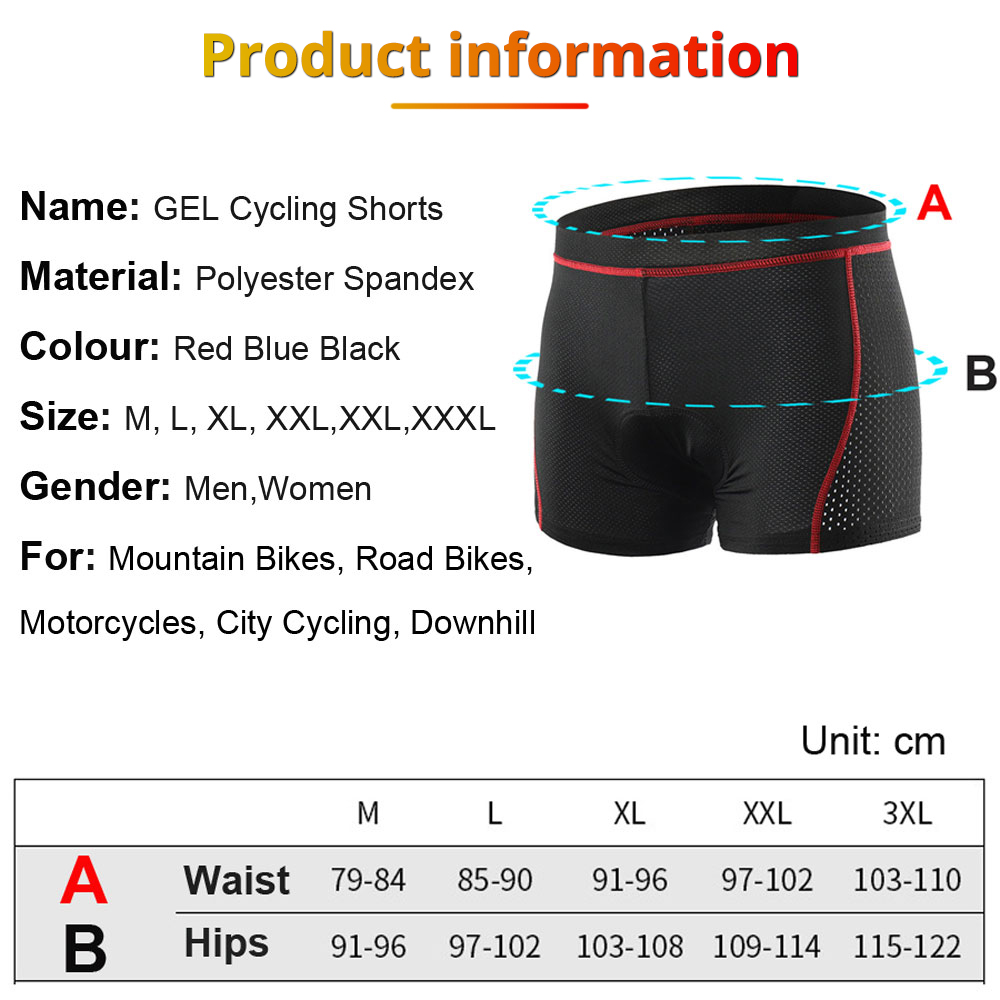 Newboler radhose atmungsaktiv  – Padded Cycling Shorts 5D Gel Bewertung und Preis